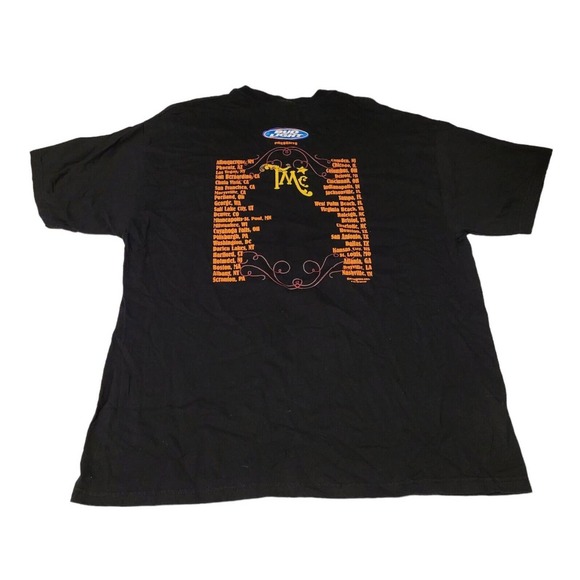 Vintage Tim McGraw On Tour 2001 T Shirt XL Black Country Music Bud Light - Picture 2 of 7